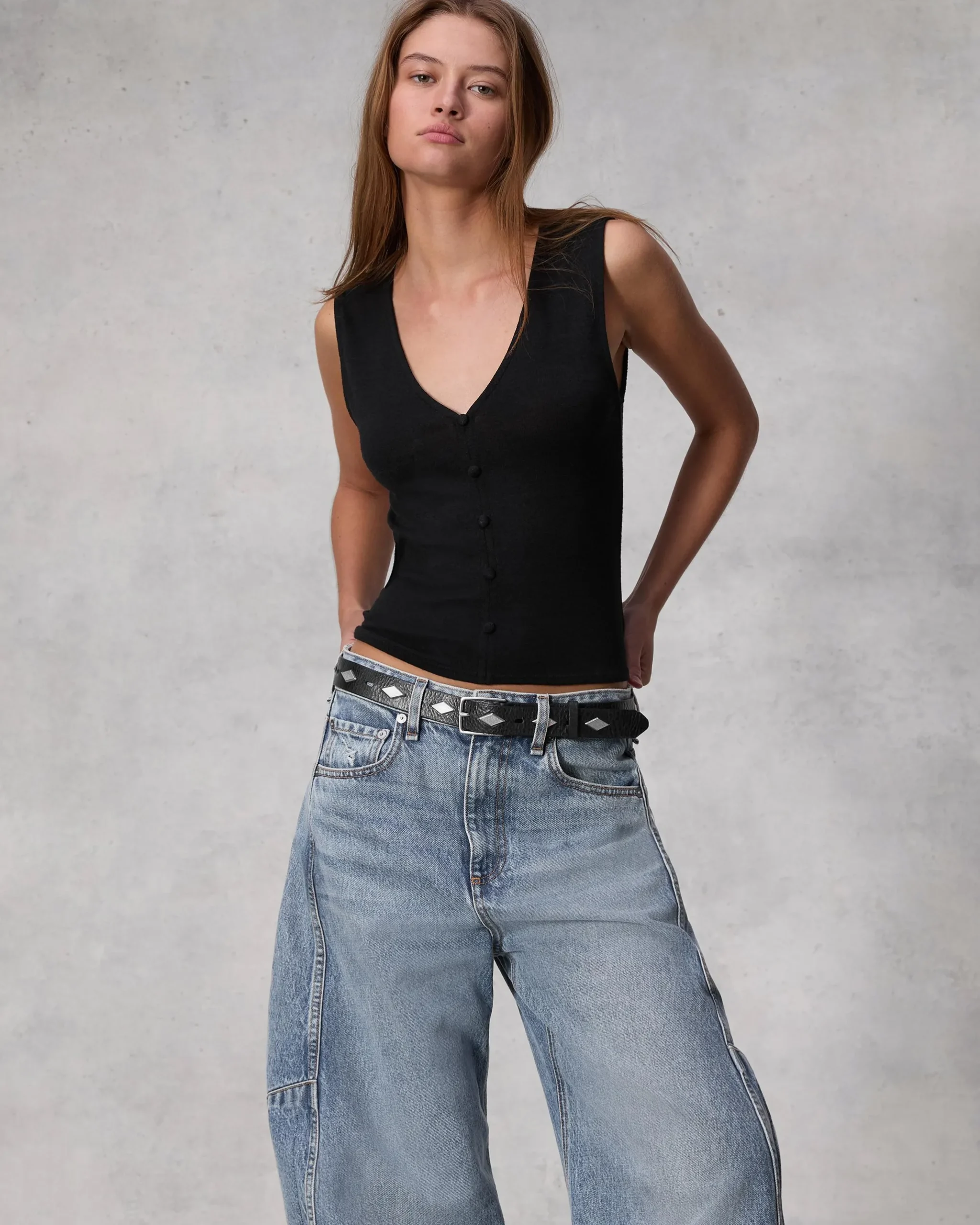 rag & bone Charlie Ankle Barrel-Leg Jean Harmony Flash Sale