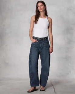 rag & bone Charlie Ankle Barrel-Leg Jean Teo Best Sale