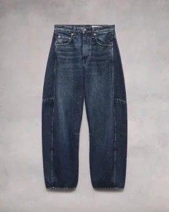 rag & bone Charlie Ankle Barrel-Leg Jean Teo Best Sale