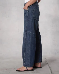 rag & bone Charlie Ankle Barrel-Leg Jean Teo Best Sale