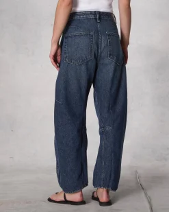 rag & bone Charlie Ankle Barrel-Leg Jean Teo Best Sale