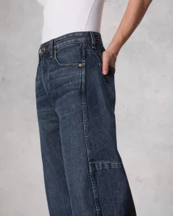rag & bone Charlie Ankle Barrel-Leg Jean Teo Best Sale