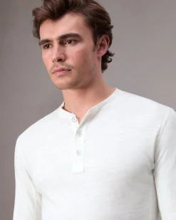 rag & bone Classic Flame Henley White Online