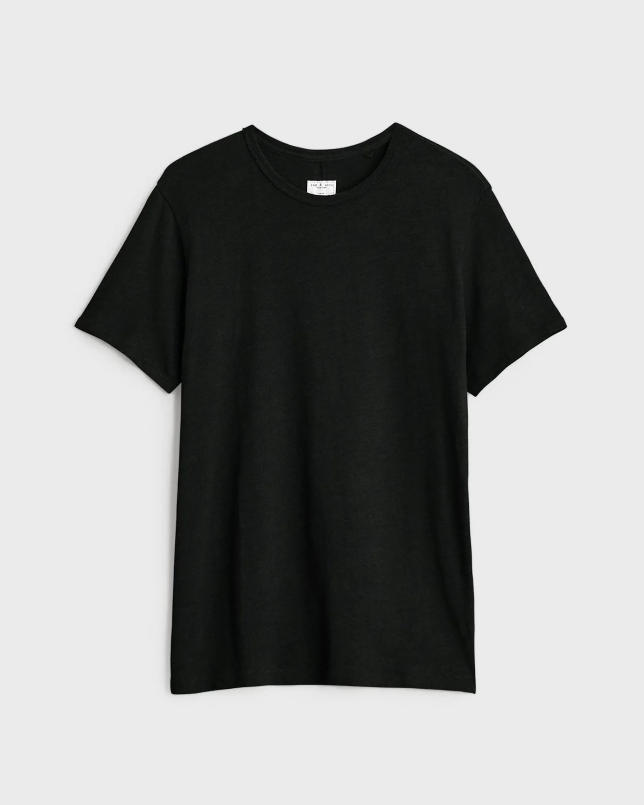 rag & bone Classic Flame Tee Jet Black Flash Sale