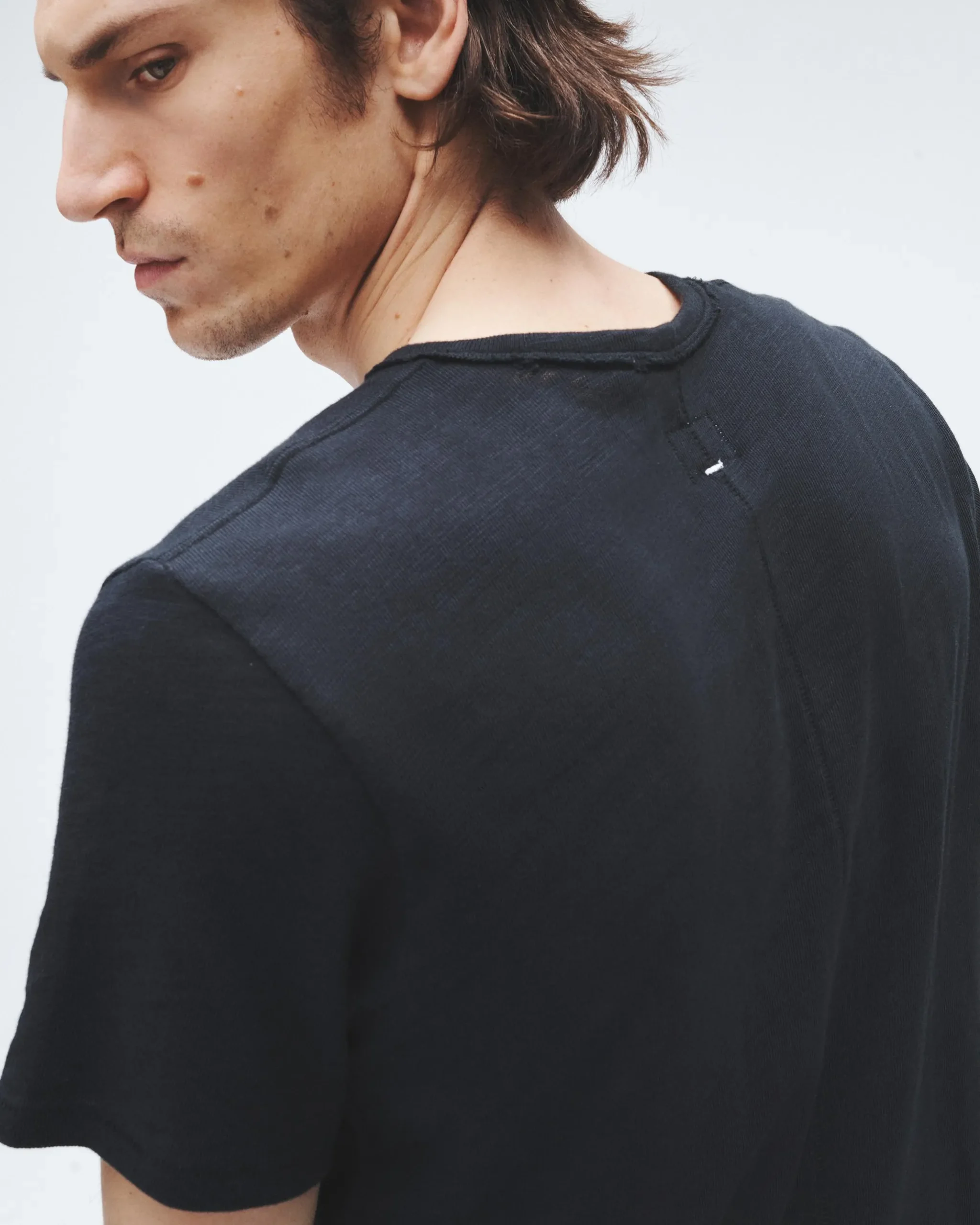 rag & bone Classic Flame Tee Jet Black Flash Sale