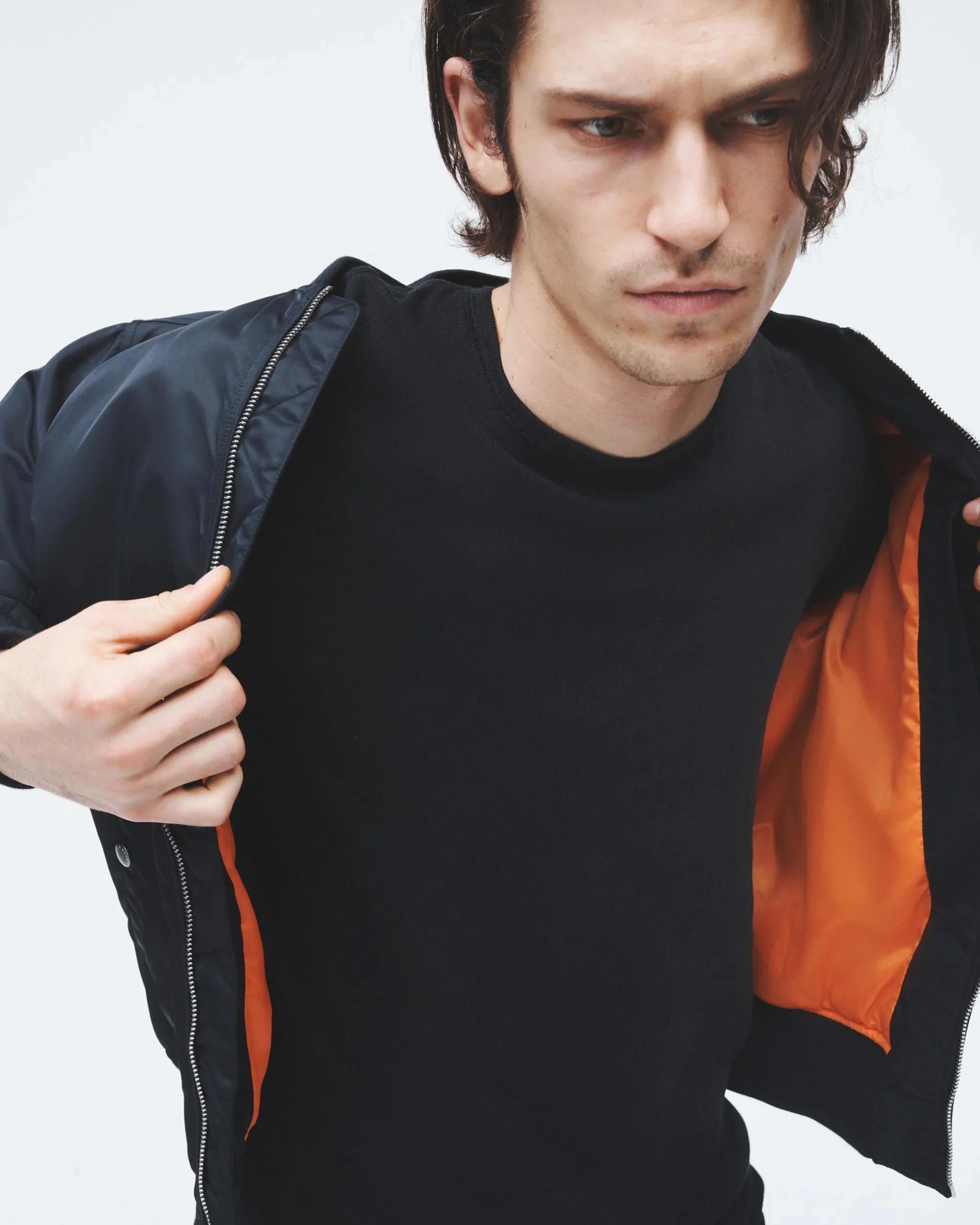 rag & bone Classic Flame Tee Jet Black Flash Sale