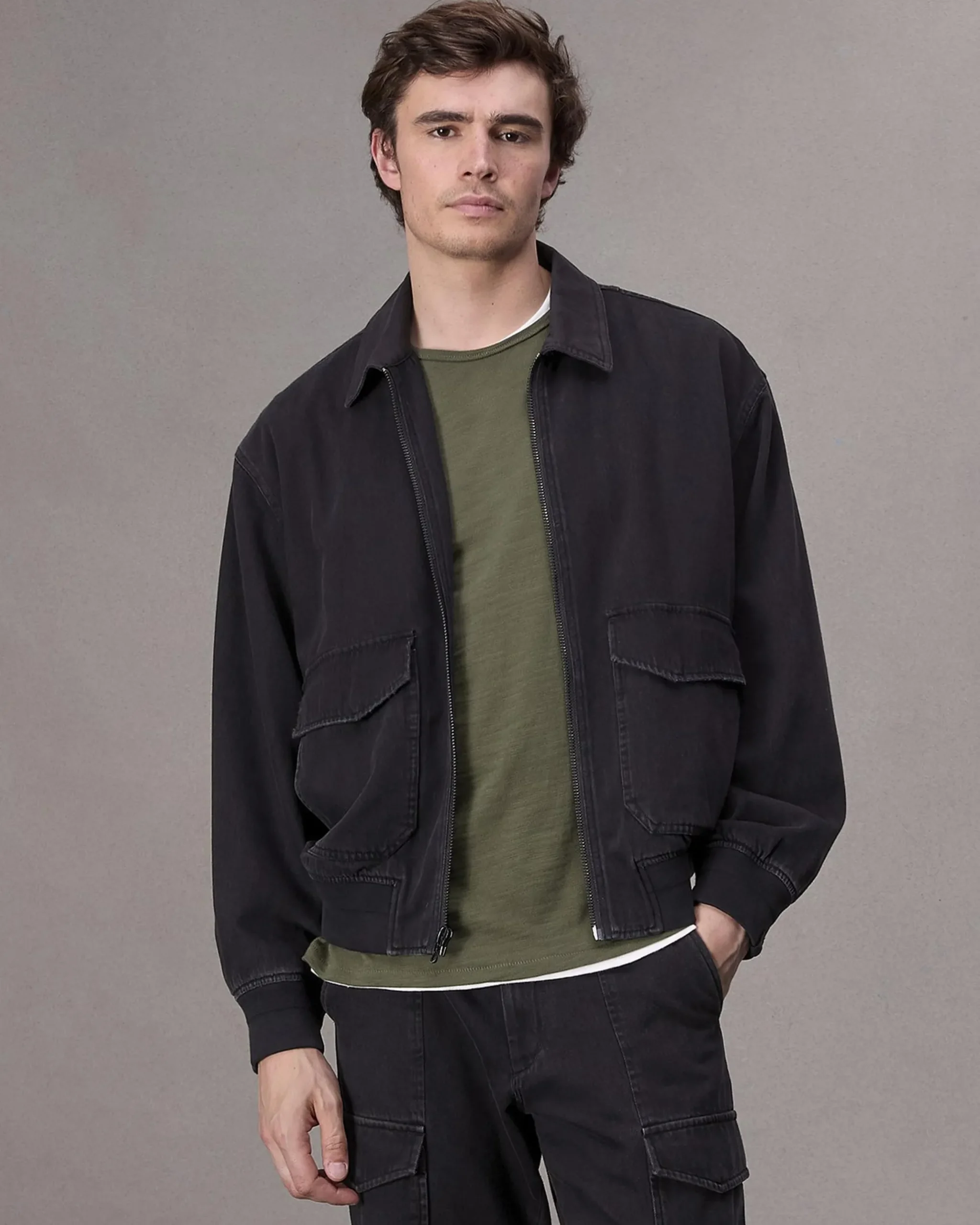 rag & bone Classic Flame T-Shirt Forest Green Fashion