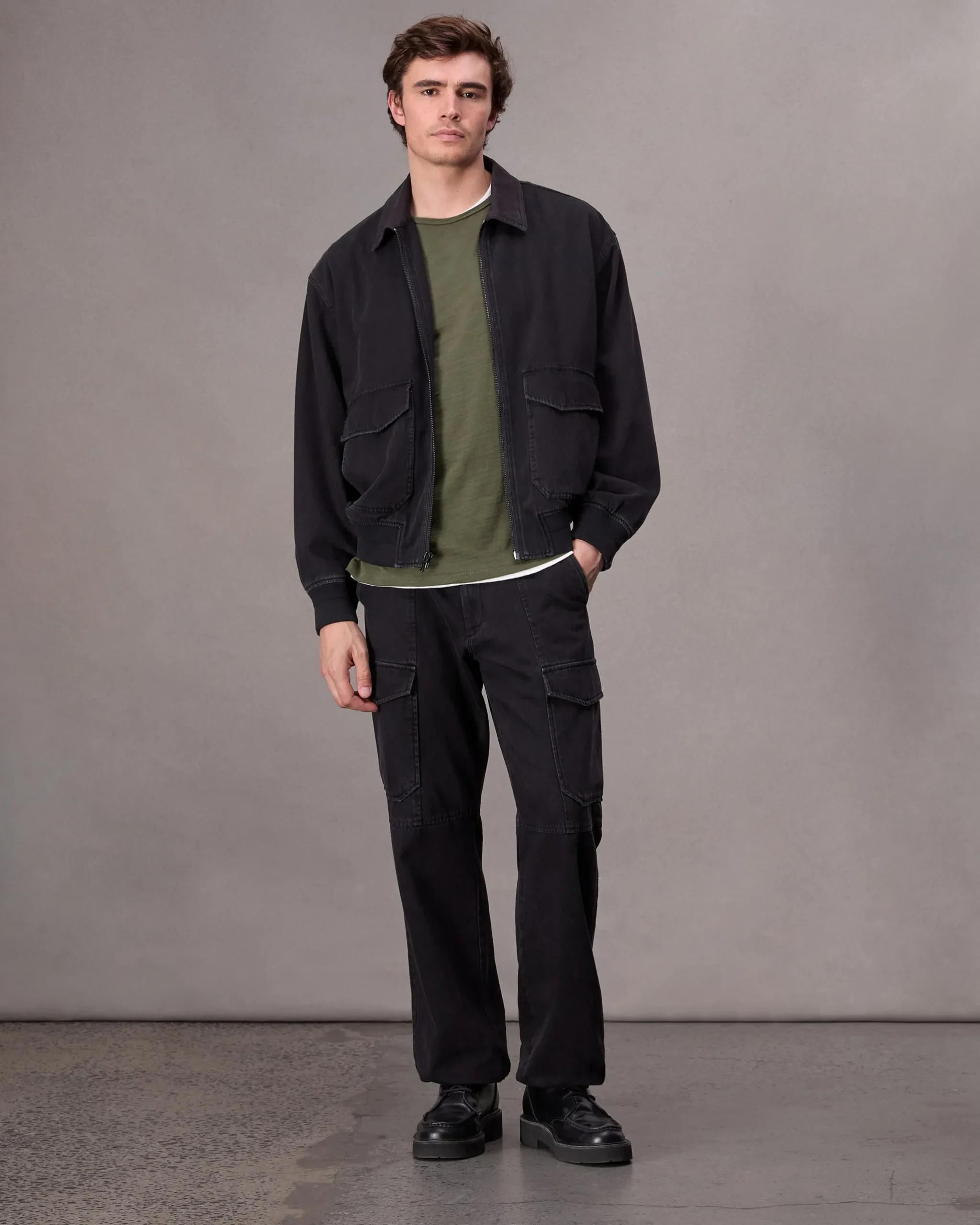 rag & bone Classic Flame T-Shirt Forest Green Fashion