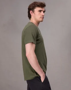 rag & bone Classic Flame T-Shirt Forest Green Fashion