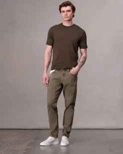 rag & bone Classic Tech Jersey Tee Slate Brown Hot