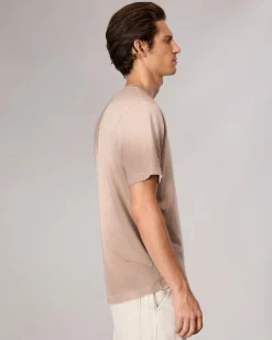 rag & bone Cliff Relaxed Fit Cotton T-Shirt Light Tan Hot