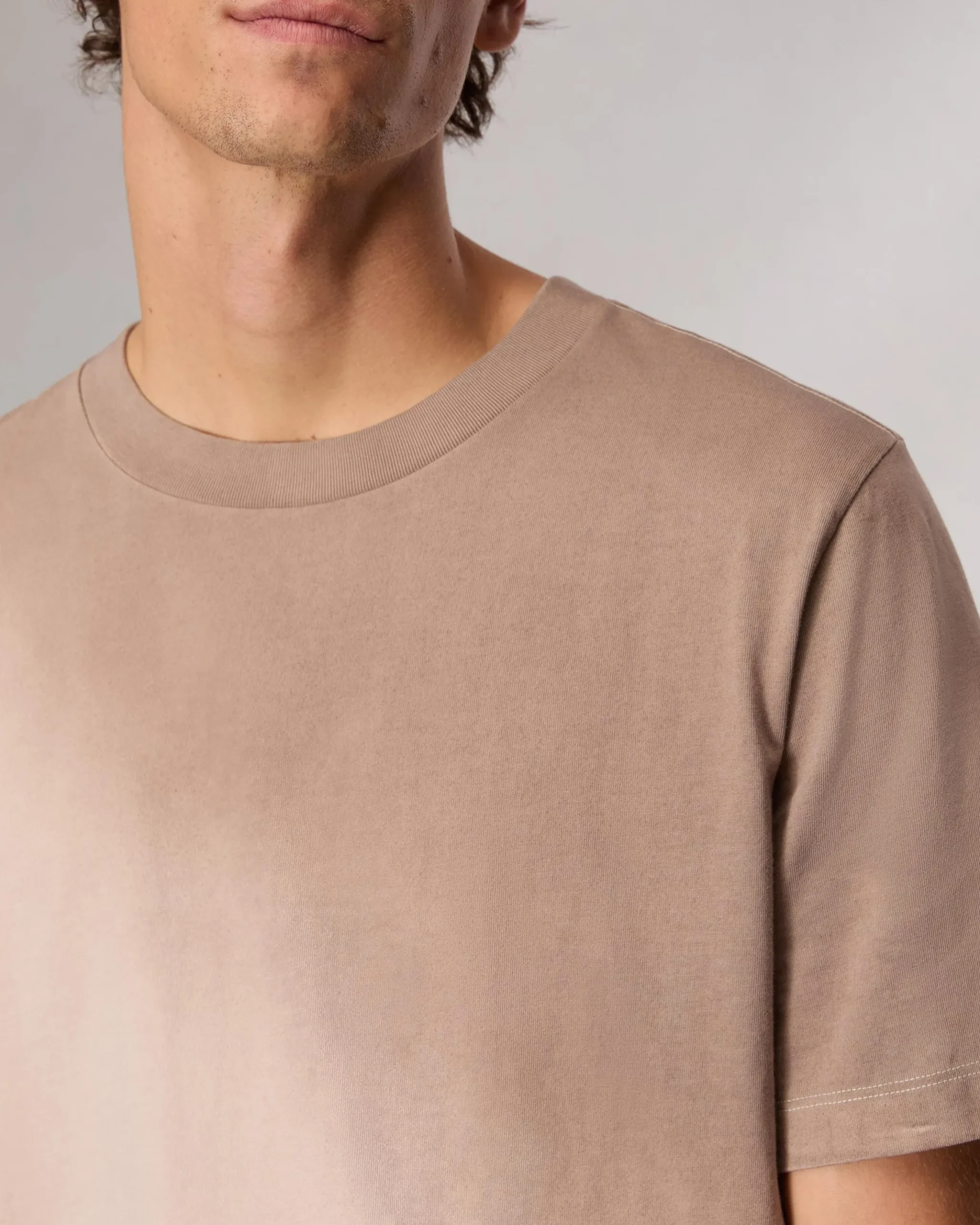 rag & bone Cliff Relaxed Fit Cotton T-Shirt Light Tan Hot