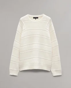 rag & bone Colton Relaxed Fit Wool-Blend Sweater Ivory Store