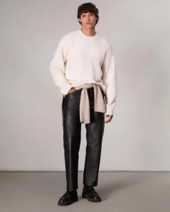 rag & bone Colton Relaxed Fit Wool-Blend Sweater Ivory Store