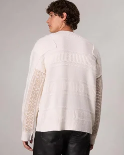 rag & bone Colton Relaxed Fit Wool-Blend Sweater Ivory Store