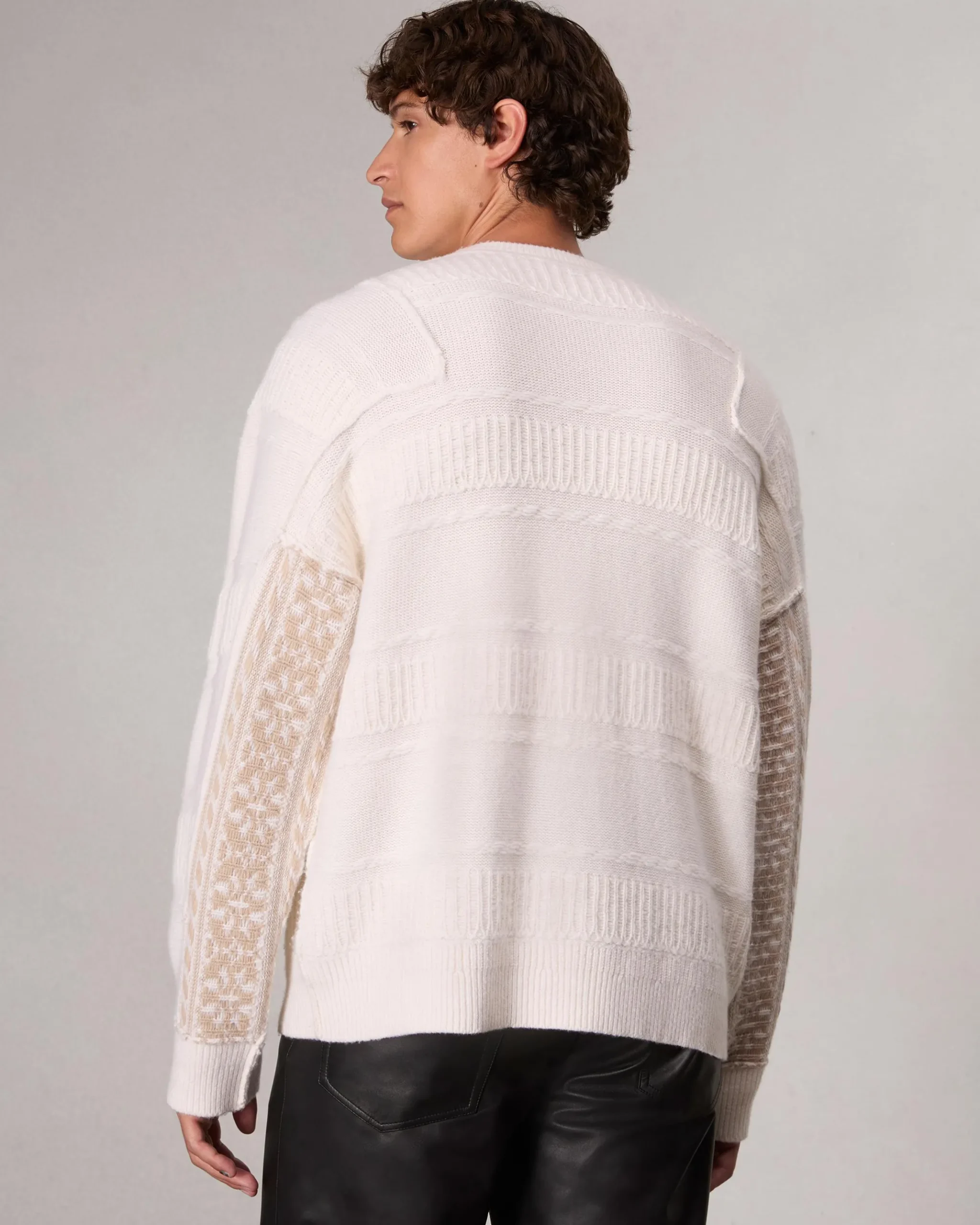 rag & bone Colton Relaxed Fit Wool-Blend Sweater Ivory Store