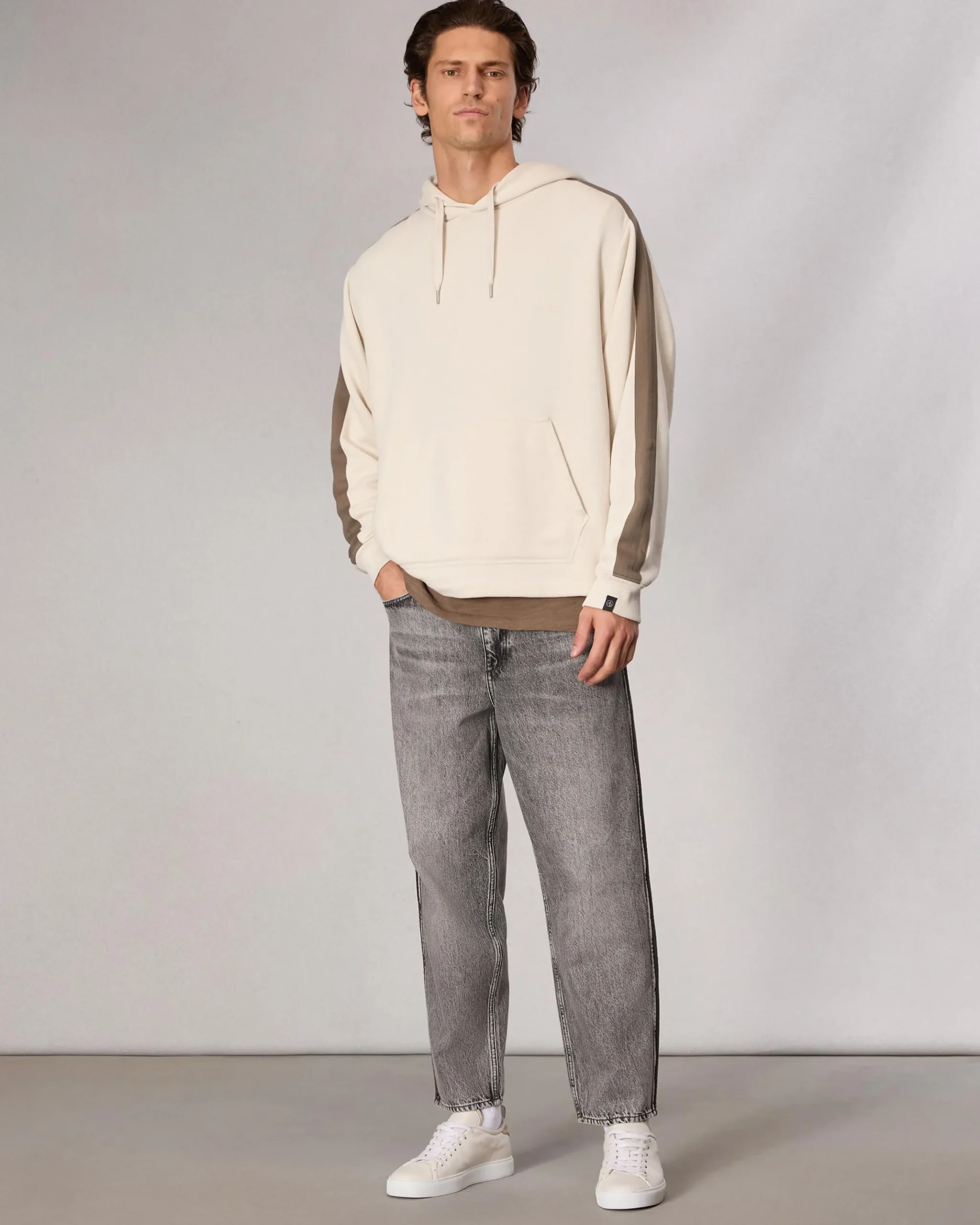rag & bone Cotton-Blend Hoodie Turtledove Online