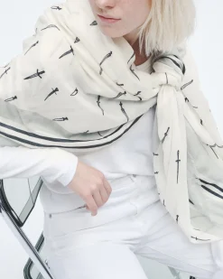 rag & bone Dagger Cashmere Scarf White Shop