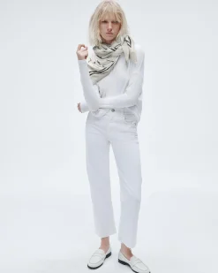 rag & bone Dagger Cashmere Scarf White Shop