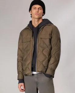 rag & bone Dane Down Shirt Jacket Gravel Cheap
