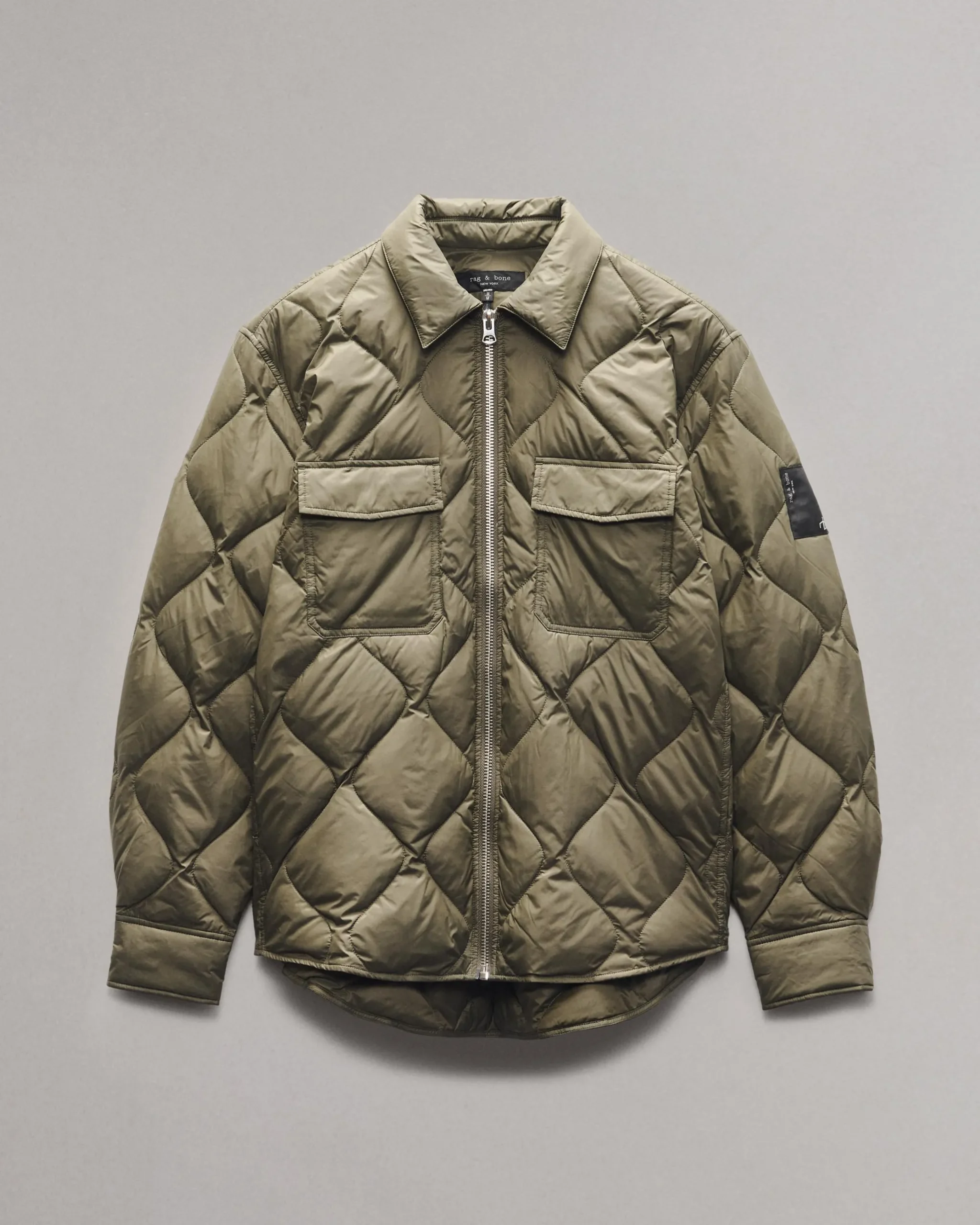 rag & bone Dane Down Shirt Jacket Gravel Cheap