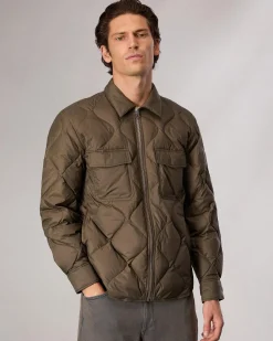 rag & bone Dane Down Shirt Jacket Gravel Cheap