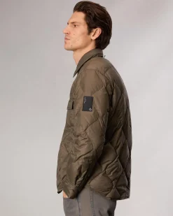 rag & bone Dane Down Shirt Jacket Gravel Cheap