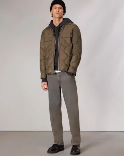 rag & bone Dane Down Shirt Jacket Gravel Cheap