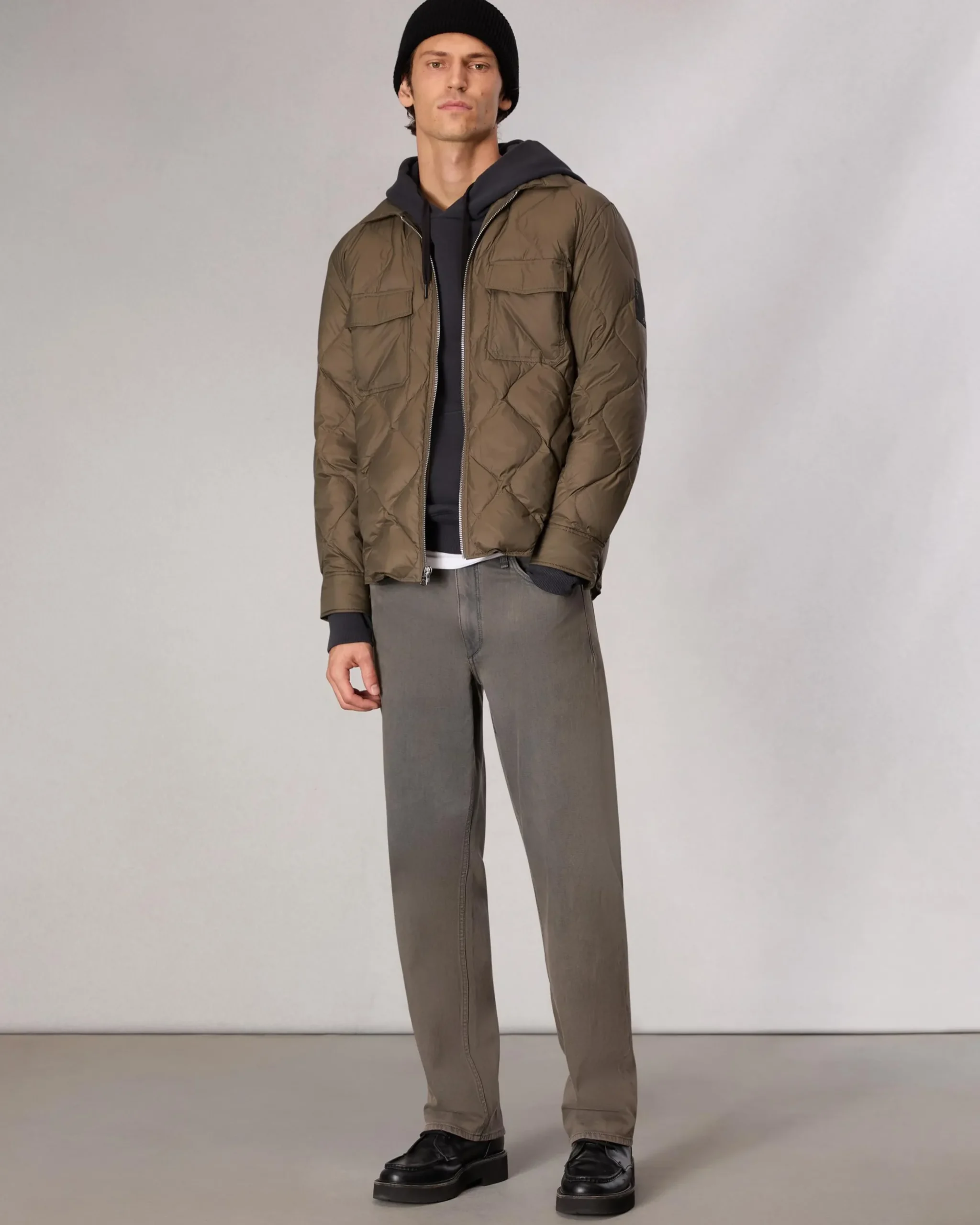 rag & bone Dane Down Shirt Jacket Gravel Cheap