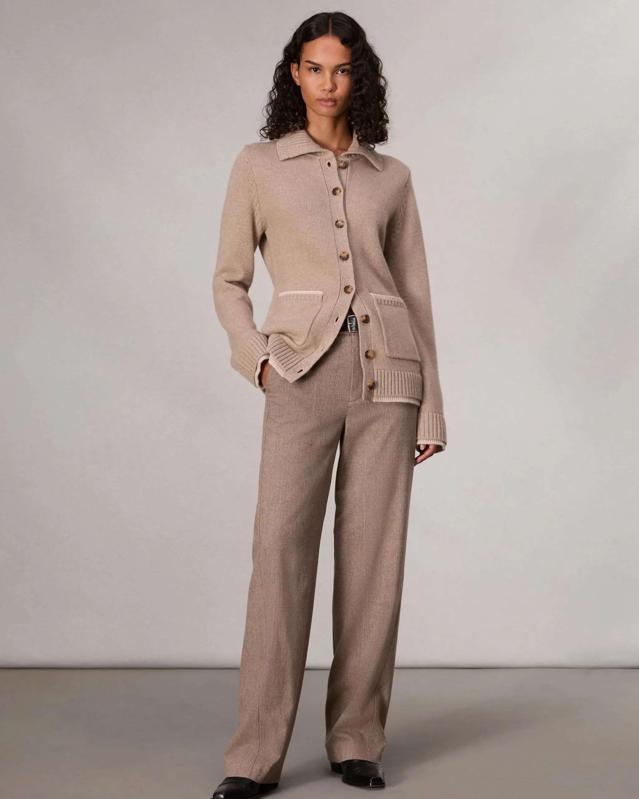 rag & bone Danica Wool-Cashmere Cardigan Oatmeal Cheap