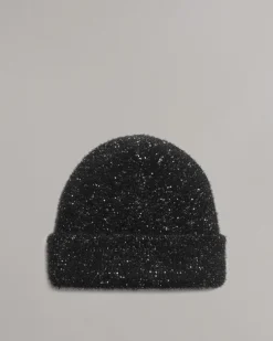 rag & bone Danni Sequin Beanie Black Clearance