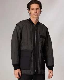 rag & bone Delta Liner Jacket Washed Black Fashion