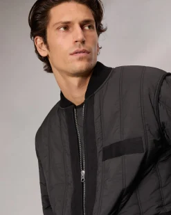 rag & bone Delta Liner Jacket Washed Black Fashion