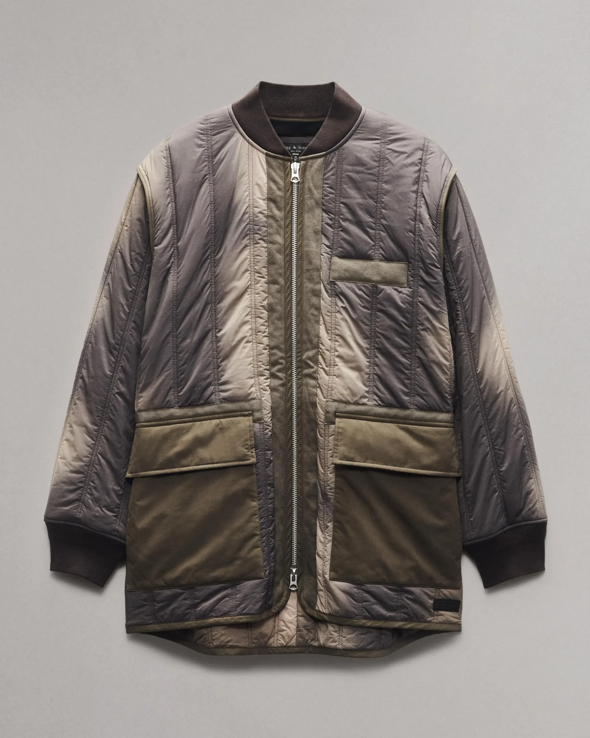 rag & bone Delta Liner Jacket Gravel Gradient Clearance