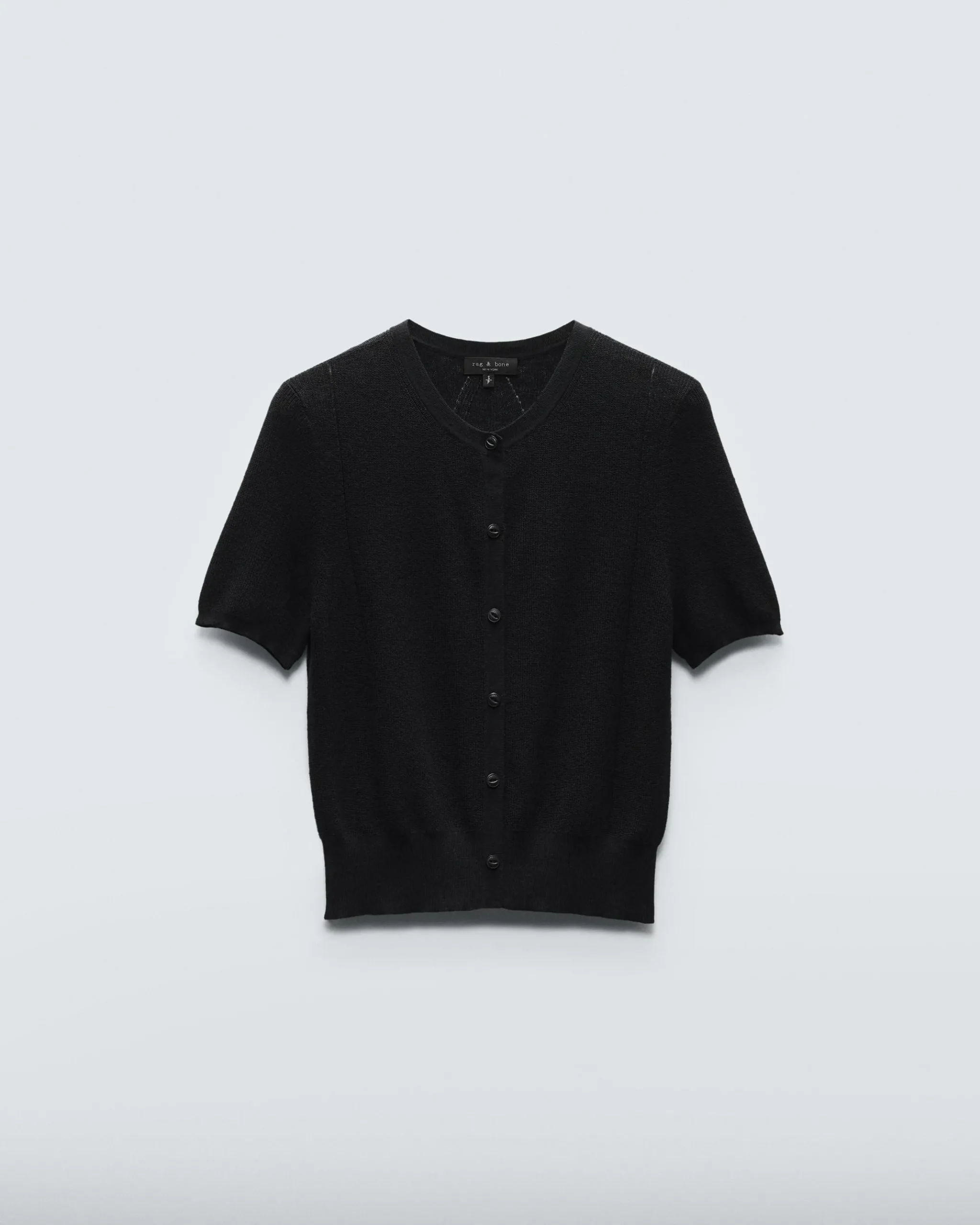 rag & bone Dina Cotton Cardigan Black Best Sale