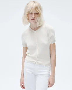 rag & bone Dina Cotton Cardigan Ivory Store