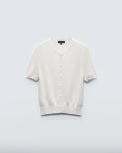 rag & bone Dina Cotton Cardigan Ivory Store