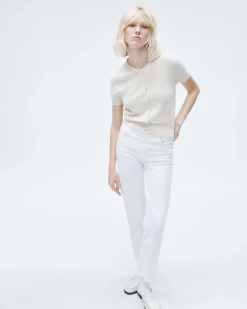 rag & bone Dina Cotton Cardigan Ivory Store