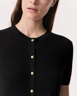 rag & bone Dina Cotton-Blend Cardigan Black Shop