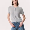 rag & bone Dina Cotton-Blend Cardigan Heather Grey Best