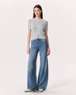 rag & bone Dina Cotton-Blend Cardigan Heather Grey Best