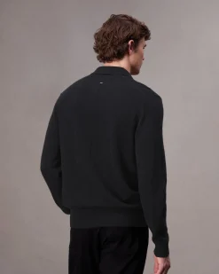 rag & bone Downing Cashmere Polo Black Discount
