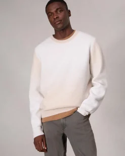 rag & bone Downing Crewneck Sweater Ivory Multi Clearance