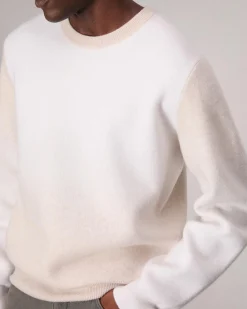 rag & bone Downing Crewneck Sweater Ivory Multi Clearance