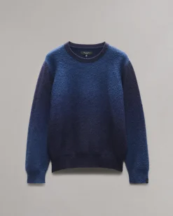 rag & bone Downing Crewneck Sweater Navy Multi Discount