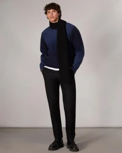 rag & bone Downing Crewneck Sweater Navy Multi Discount