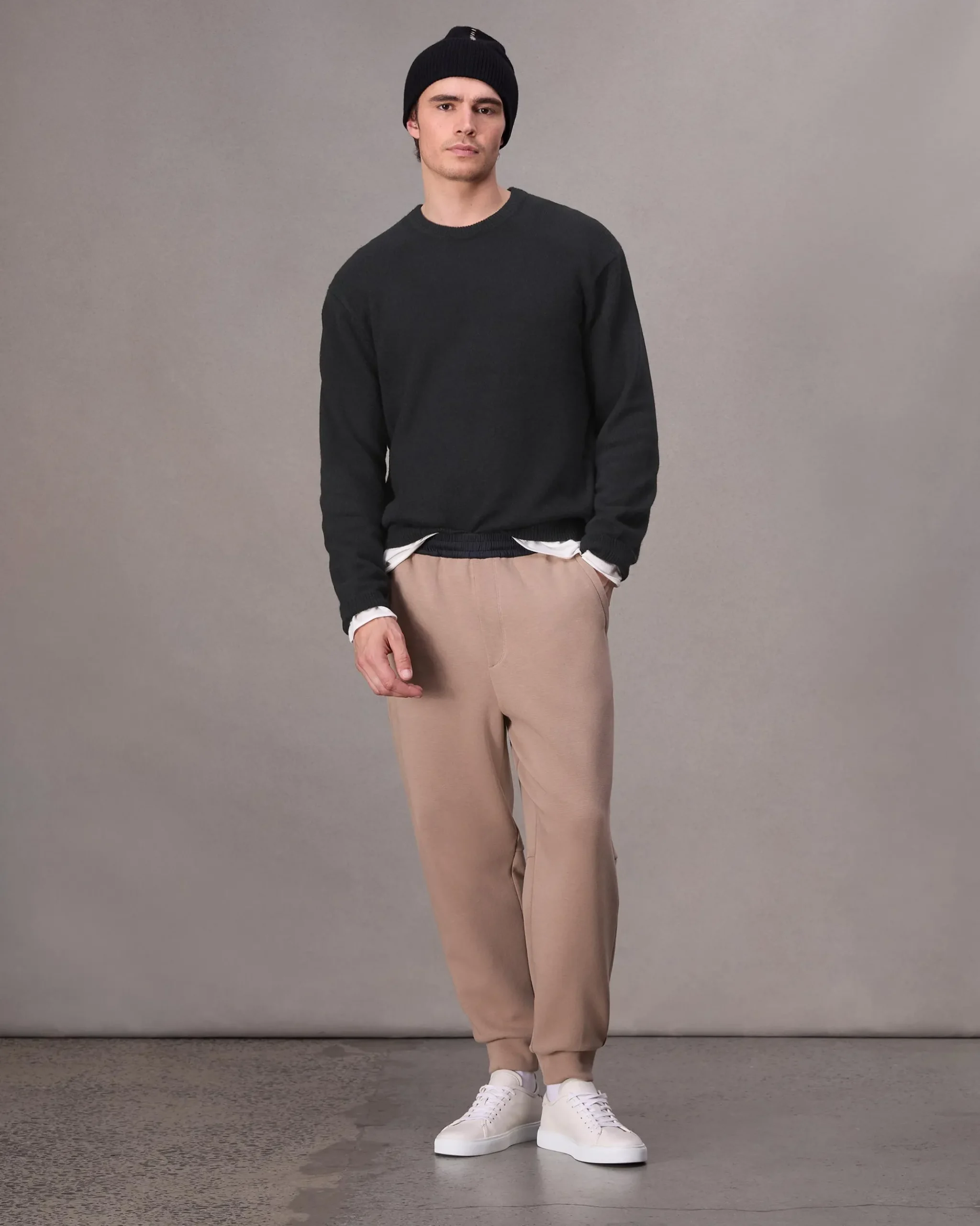 rag & bone Downing Relaxed Fit Cashmere Sweater Black Cheap