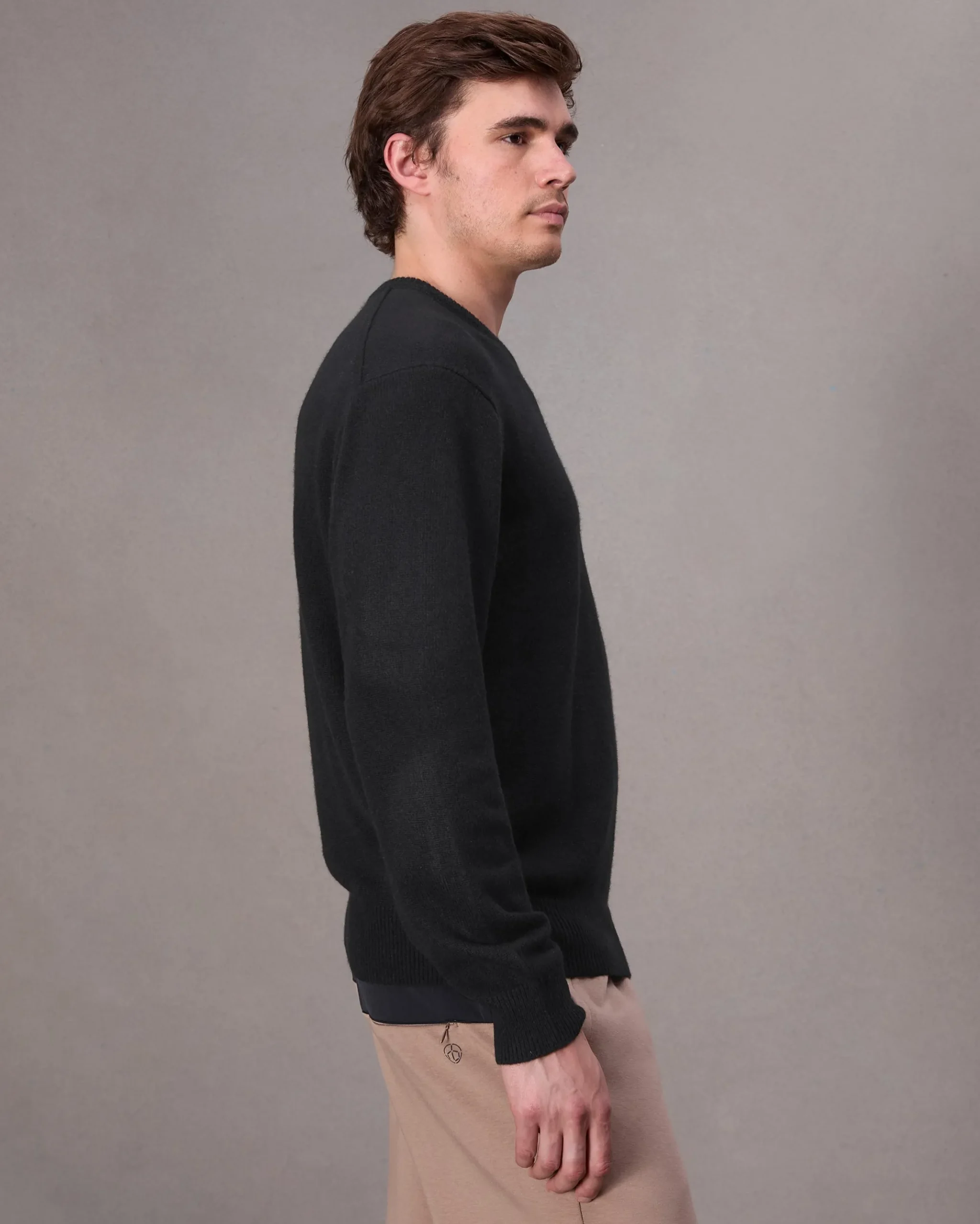 rag & bone Downing Relaxed Fit Cashmere Sweater Black Cheap