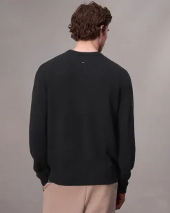 rag & bone Downing Relaxed Fit Cashmere Sweater Black Cheap