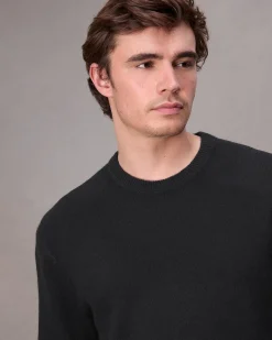 rag & bone Downing Relaxed Fit Cashmere Sweater Black Cheap